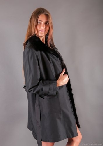 Купить  Пальто на меховой подстежке из меха стриженной норки (арт.2058) по самой низкой цене
